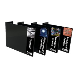 Senior Expanded Non Fiction Acrylic Collection Divider Starter Pack (single-sided) (Black)