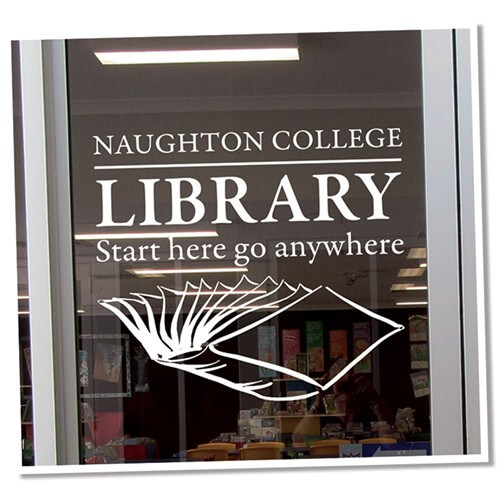 Your School Library Vinyl Lettering (regular)